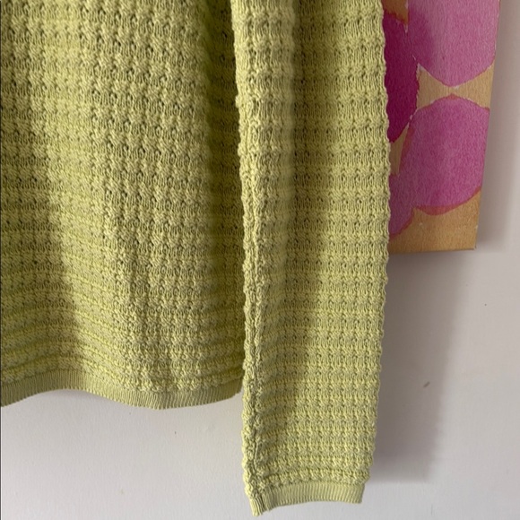 Veronica Beard Green Cardigan Sweater PtP 22” - Picture 4 of 8